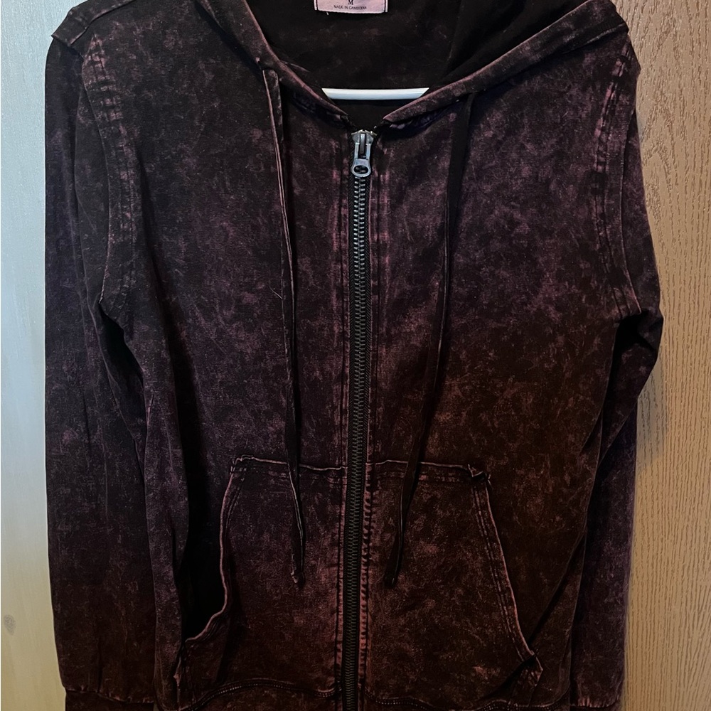 Zenana Outfitters Women's Washed Purple Jean Jacket